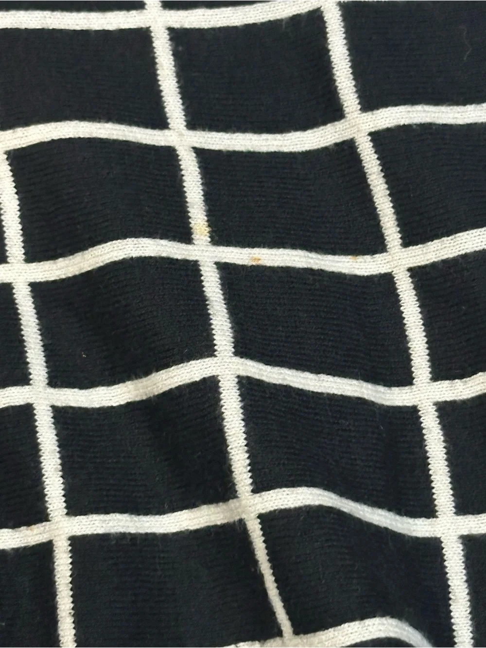 Ann Taylor Black and White Pattern Skater A-Line Skirt - Small Mark - Petite